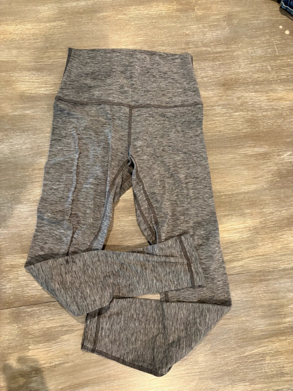 High-Waist Heather Gray lululemon Leggings
